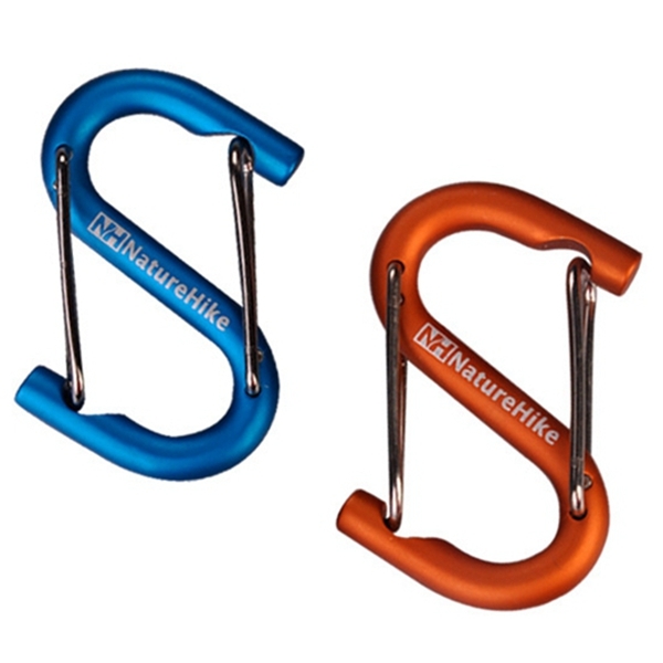 Naturehike Carabiner S ShapE-mountaineering Buckle Bottle Buckle Key Ring Multifunctional Aluminum Alloy