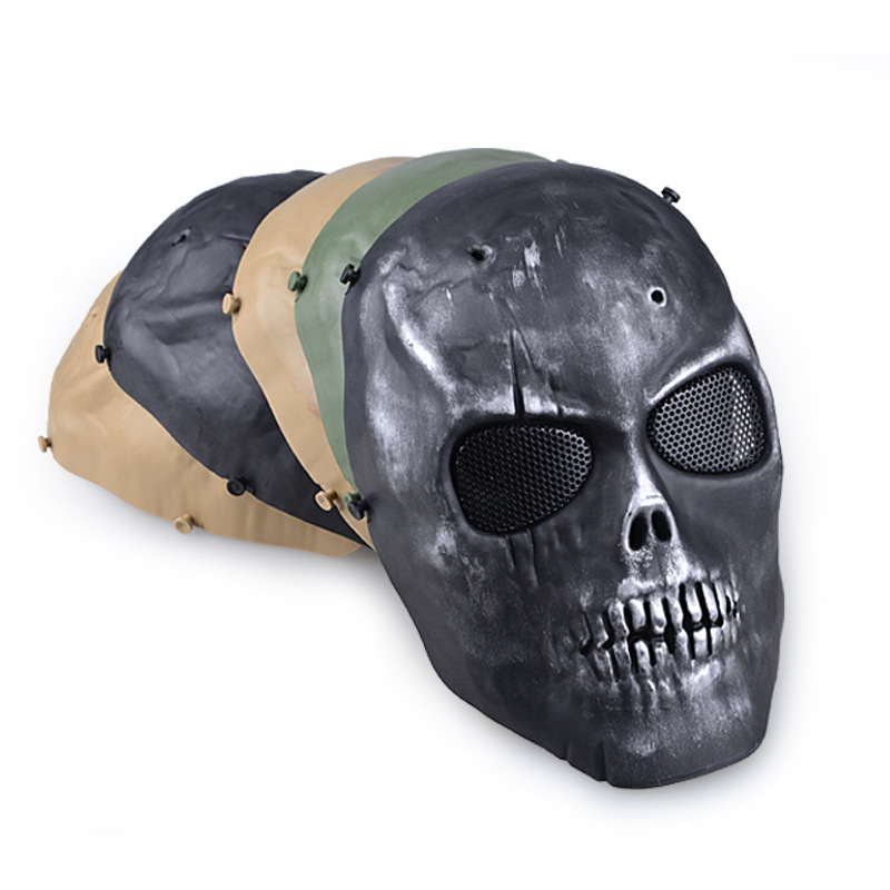 Outdooors CS Protection Mask Full Face Guard War Game Airsoft Paintball Skull Masque