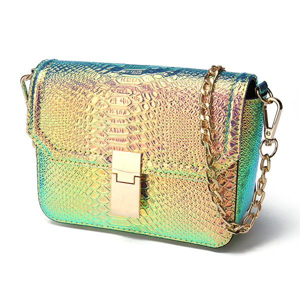 Women Holographic Laser Print  Crossbody Bag Shoulder Bag