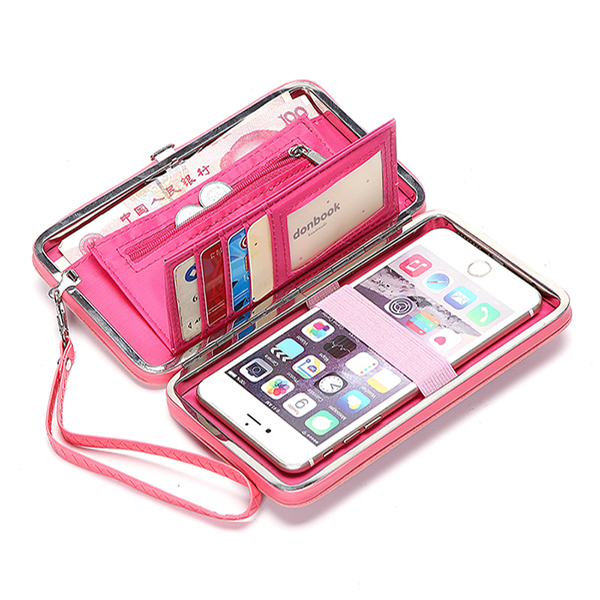 Universal Women Umbrella 5.5 Inch Phone Wallet Case Purse Fo