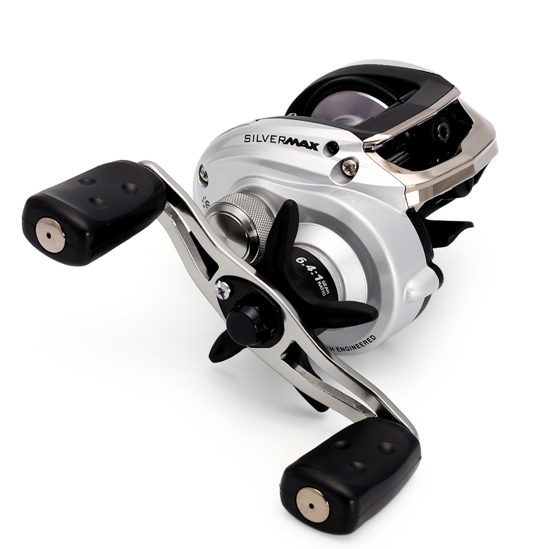 Original Abu Garcia SILVER MAX3 SMAX3 6.4:1 Left Right Hand BaitCasting Fishing Reel 5+1BB 209g Reel