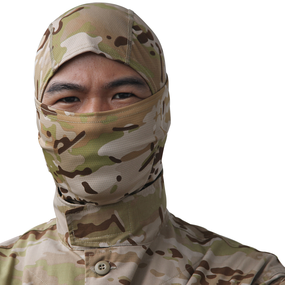 Tactical Full Face Mask Hood Headgear Caps Camouflage Hunting Hat Winter Neck Scarf