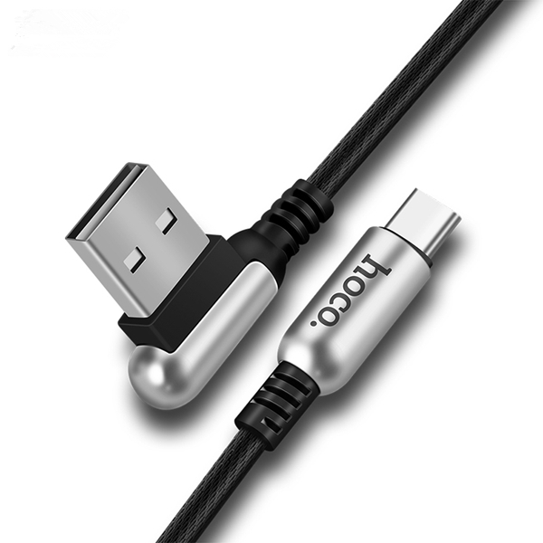 HOCO 2.4A 90 Degree Metal Type C Fast Charging Cable 1.2m For Oneplus 5t Xiaomi 6 Mi A1 Note 3 S8