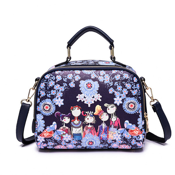 Women Printed Forest Series Floral Print Handbag