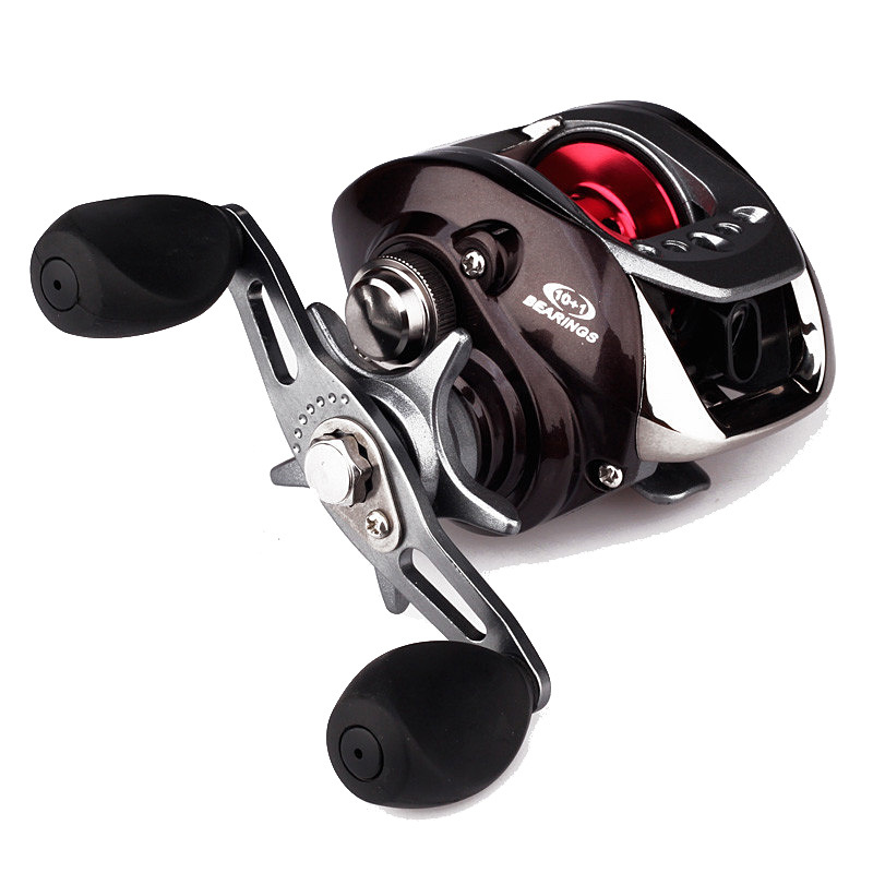 ZANLURE BLV100 II 6.3:1 10+1BB Metal Baitcasting Fishing Reel Left / Right Hand Water Drop Wheel