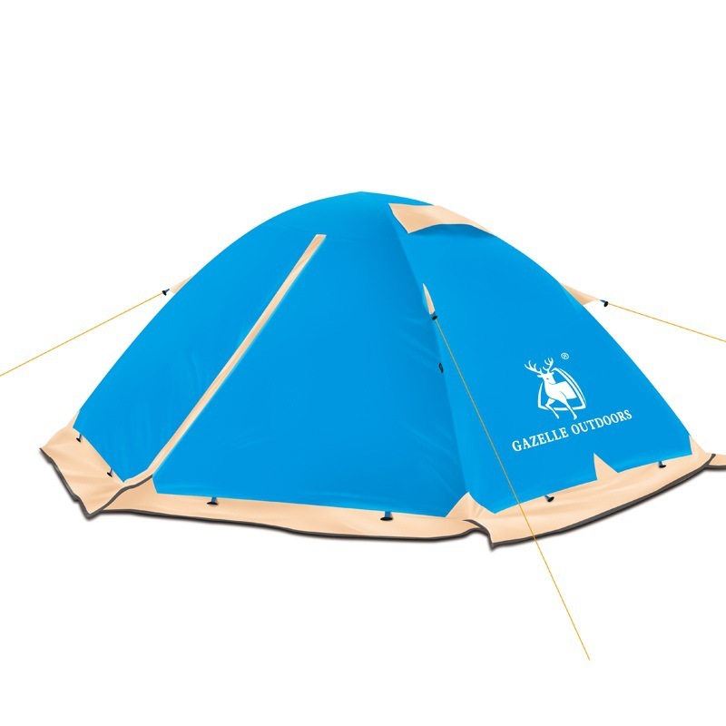 HUILINGYANG 2 People Outdoor Four-season Tents Rainproof Double Layer Camping Sunshade Canopy