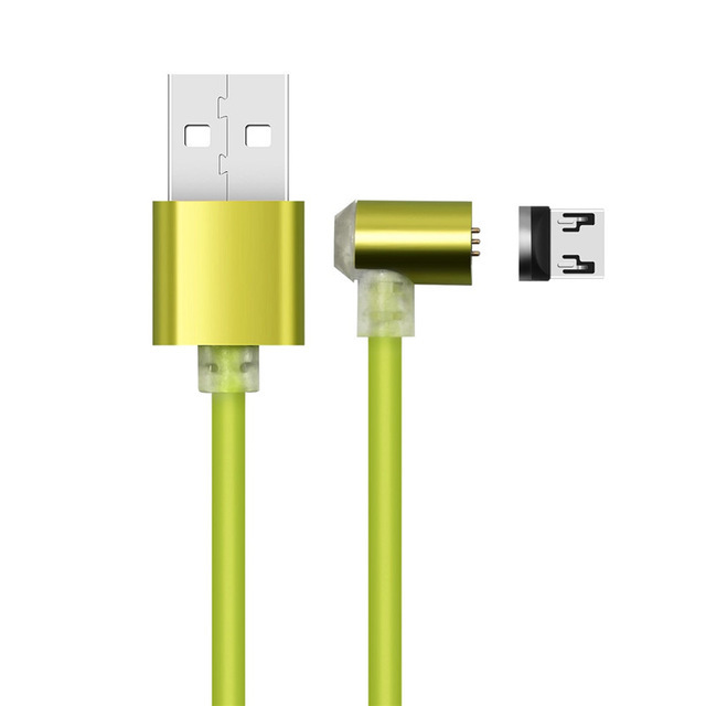 Bakeey 90 Degree L Shape Magnetic Adsorption Micro USB Data Cable for Samsung Xiaomi Huawei