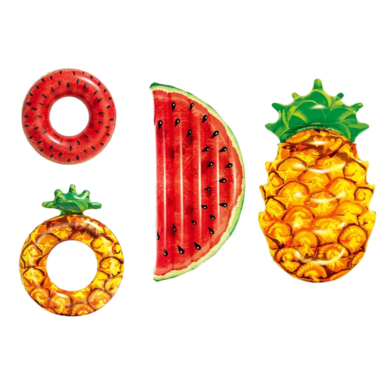 Xiaomi Bestway Watermelon Pineapple Inflatable Floating Mat Swimming Ring Beach Water Pool Party Toy