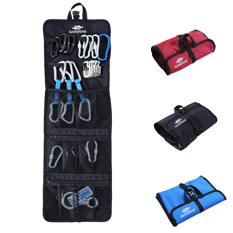 Oxford Cloth Folding Rock Climbing Bag Scratch Proof Tent Buckles Carabiner Hook Gear Equipment Coll