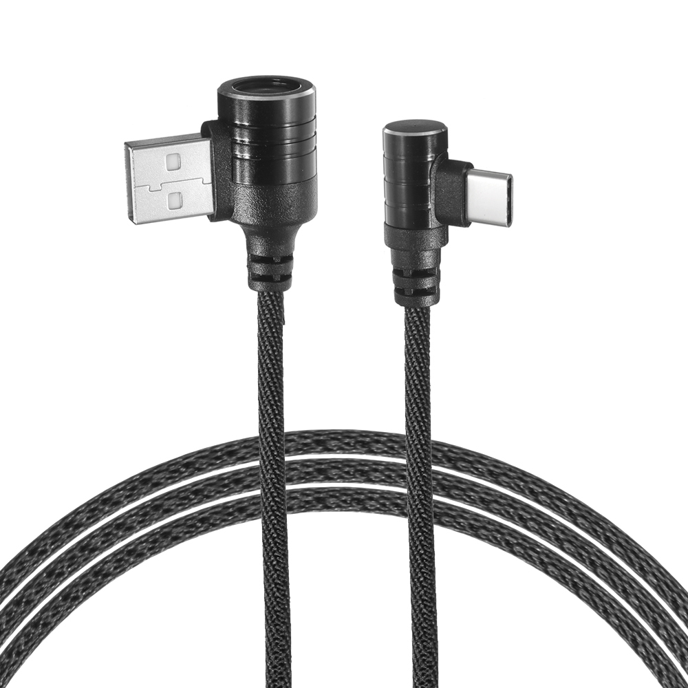 Bakeey Dual 90 Degree Type C Fast Charging Data Cable 1M For Oneplus 5t Xiaomi 6 Mi A1 S9