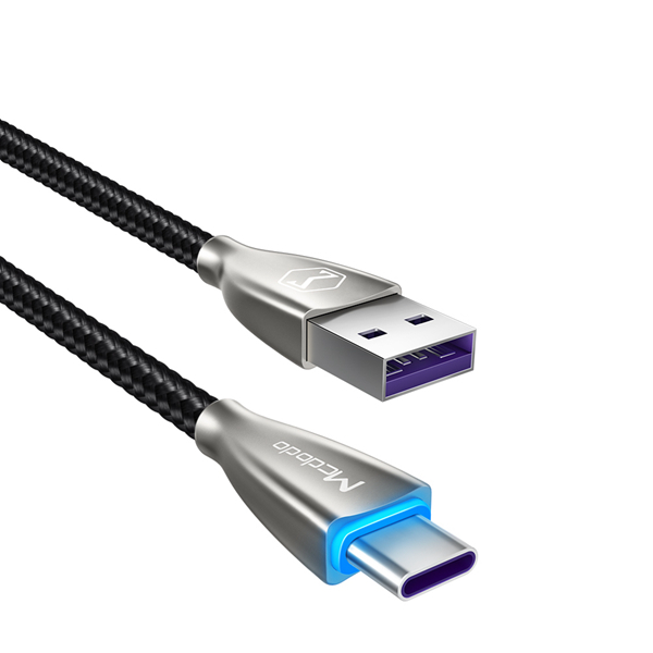 Mcdodo 5A Type C Braided Fast Charging Data Cable 1M For Huawei Super Charge Mate 10 Pro P20