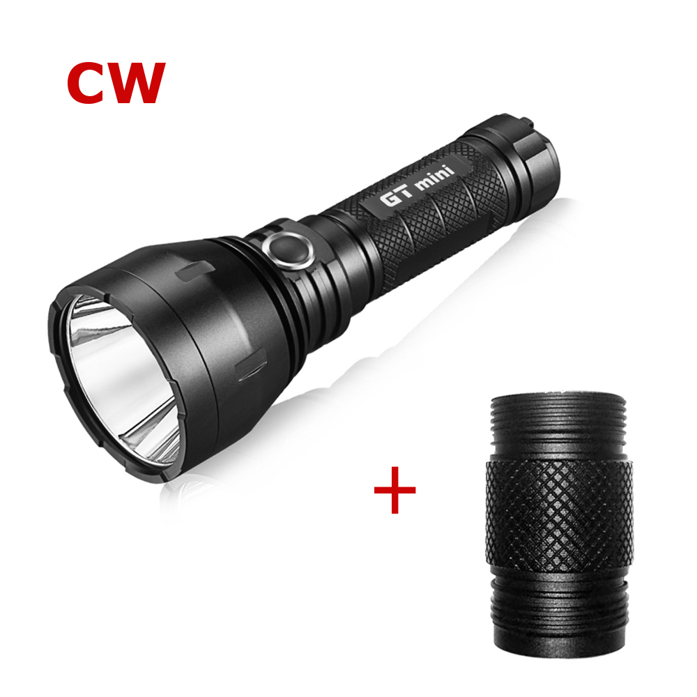 Cool White Lumintop BLF GT mini XPL HI 1200LM Stepless Dimming Portable EDC 18650 LED Flashlight with Short 18350 Body Tube