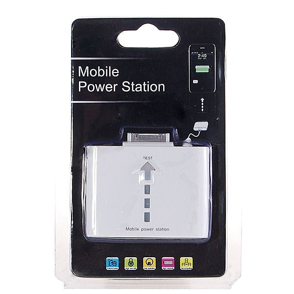 1000mAh Rechargeable Li-Ion Battery Pack for iPhone(White)