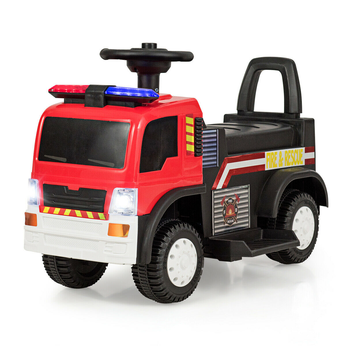 Kids 6V Battery Powered Electric Ride On Fire Truck | eBay