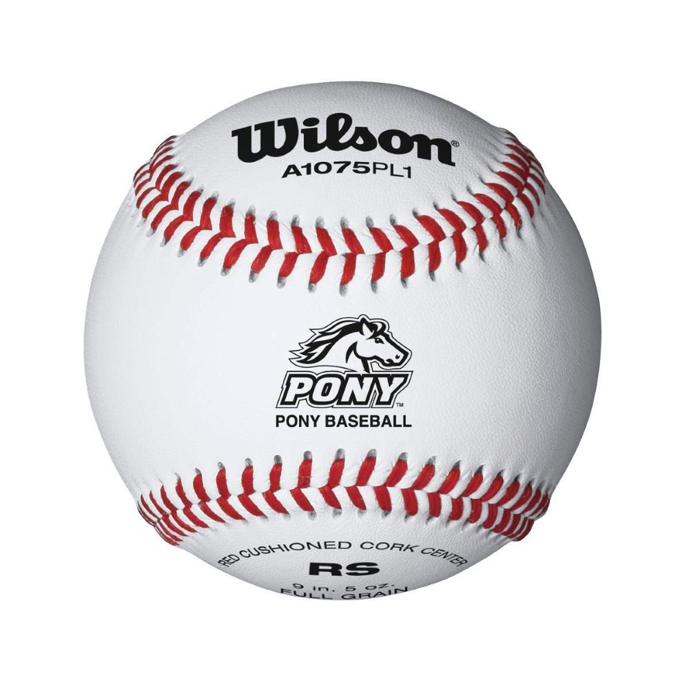 Wilson Pony League Raised Seam Baseball 12 Pack