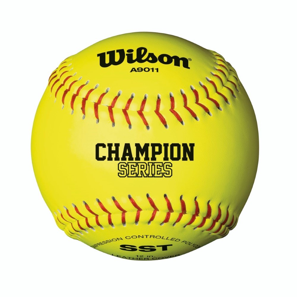 Wilson A9011 12in Optic Yellow Fastpitch Softball 12 Pack