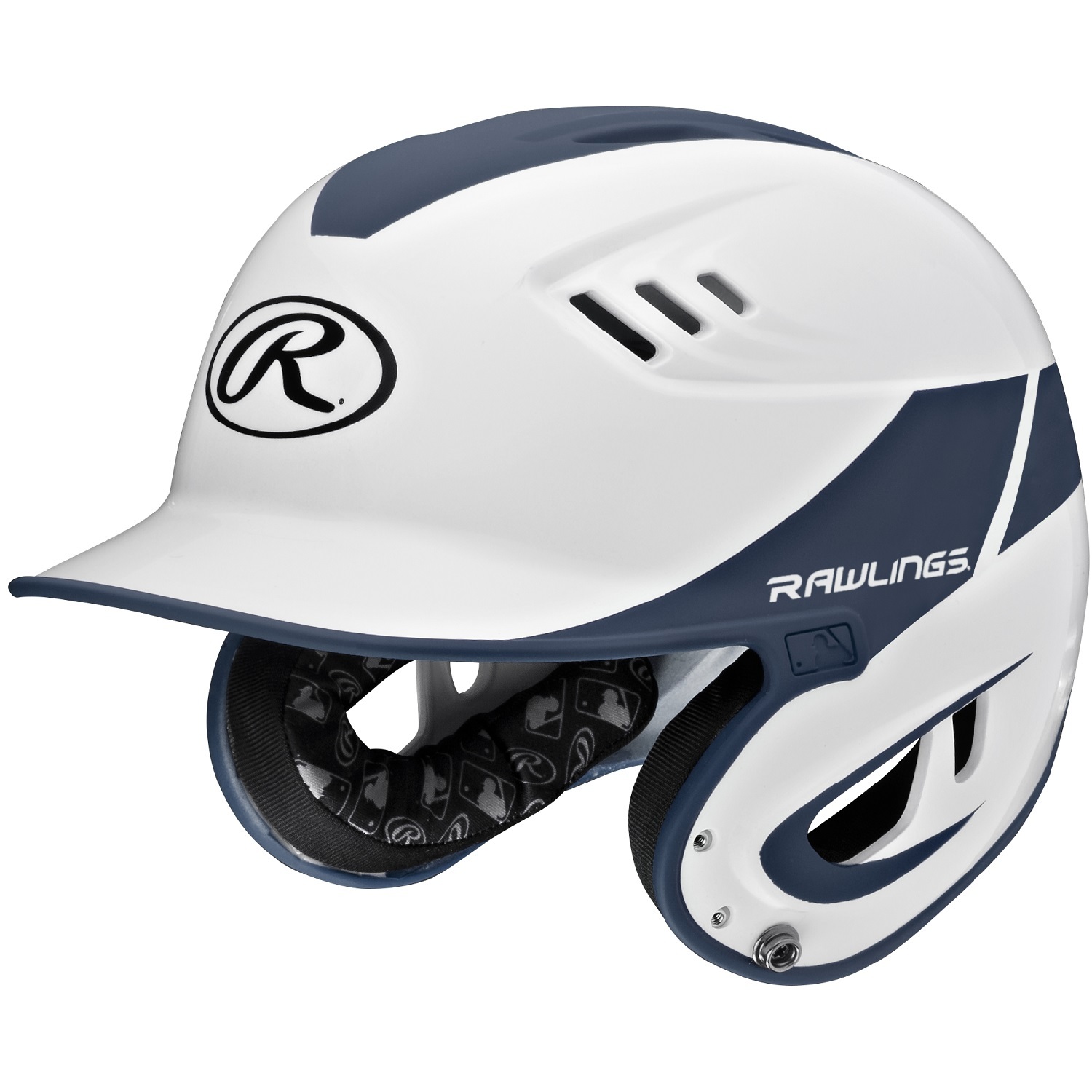 Rawlings Velo Series Senior 2-Tone Home Batting Helmet-Navy