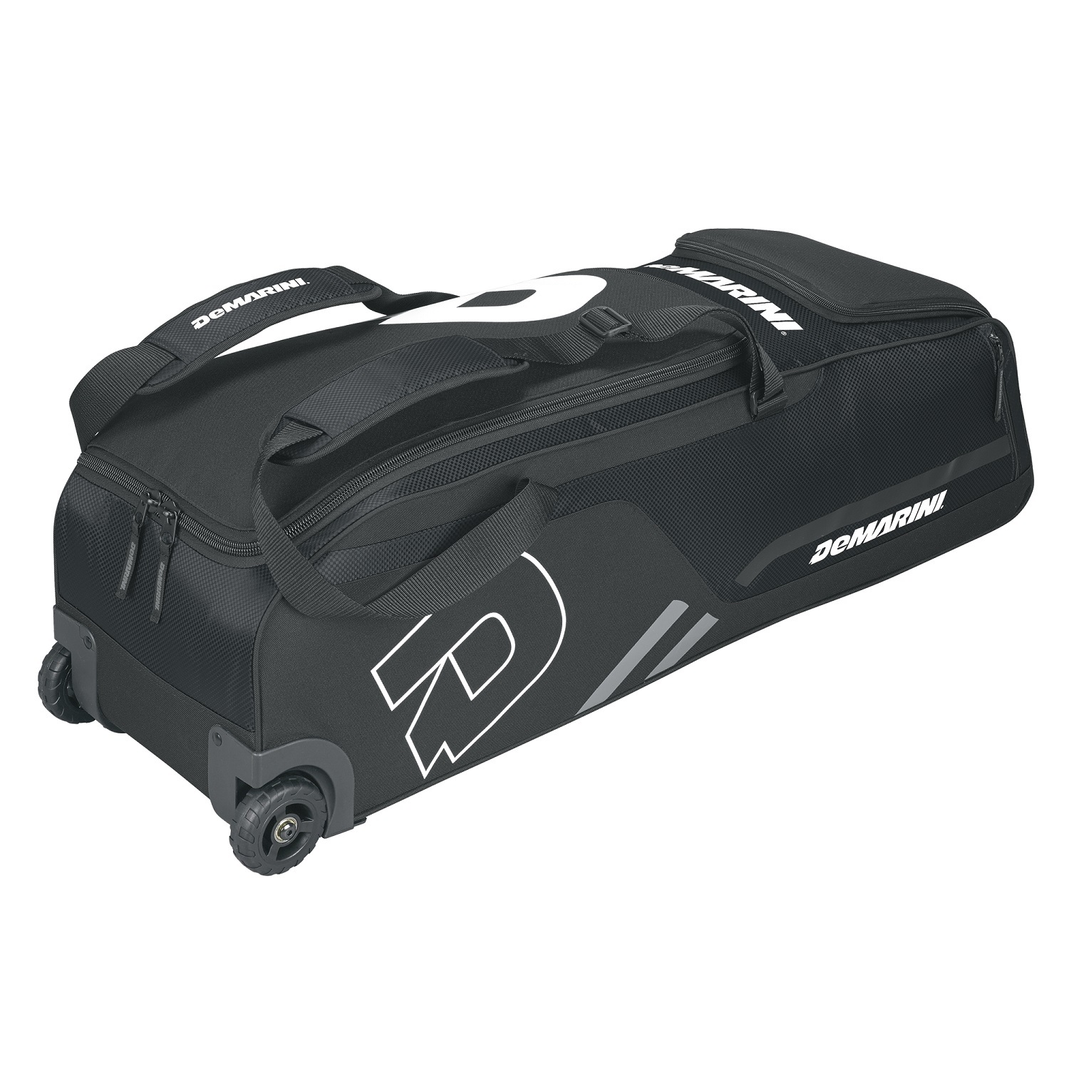 DeMarini Momentum Baseball Wheeled Bag-Black