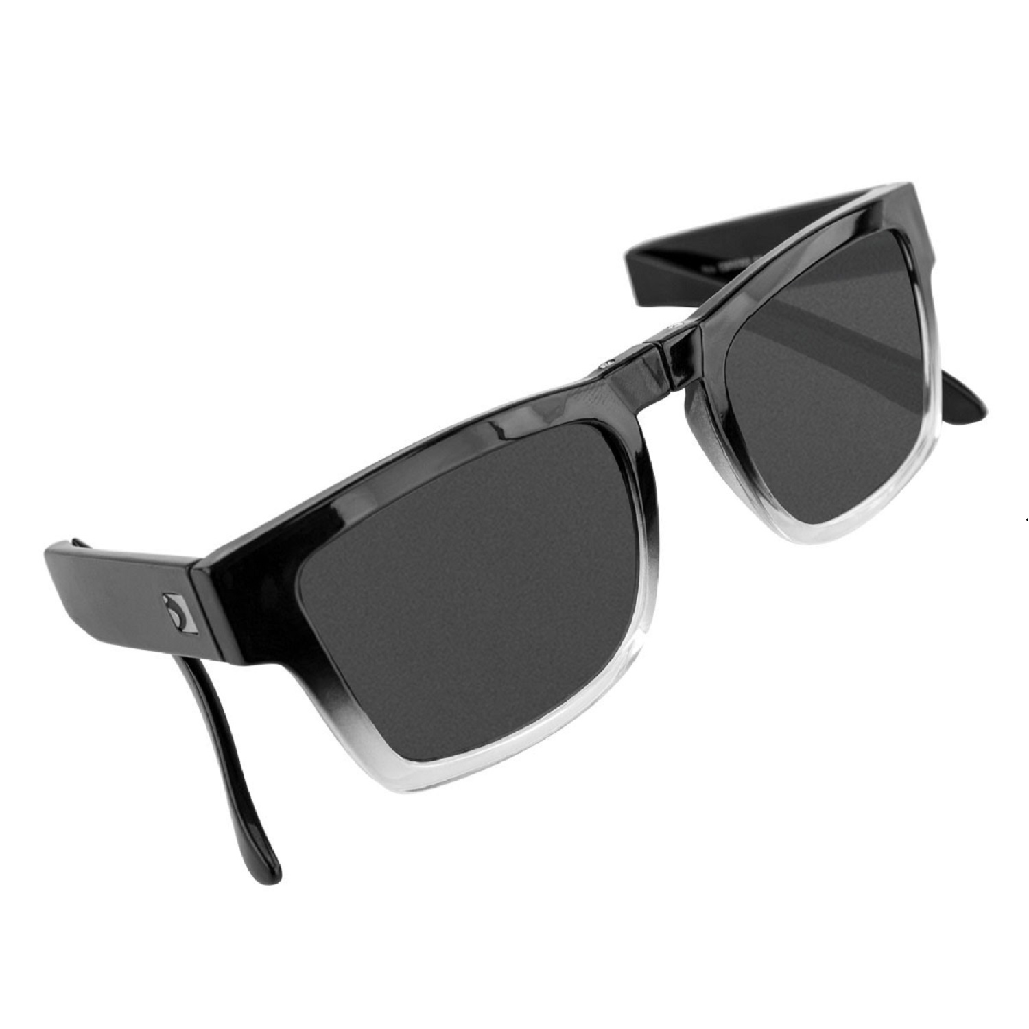 Bobster Brix Folding Sunglasses-Gloss Grad Frame/Smoked Lens