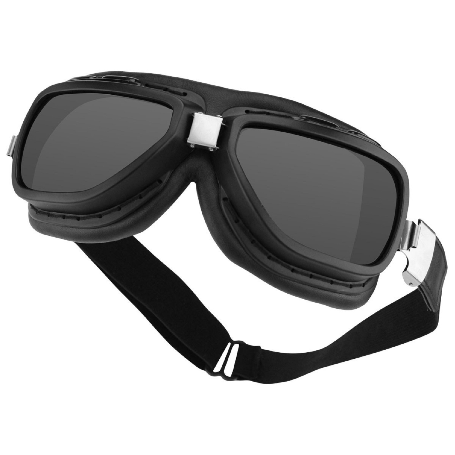 Bobster Pilot Aviator Goggles-Interchange Smoked/Clear Lens