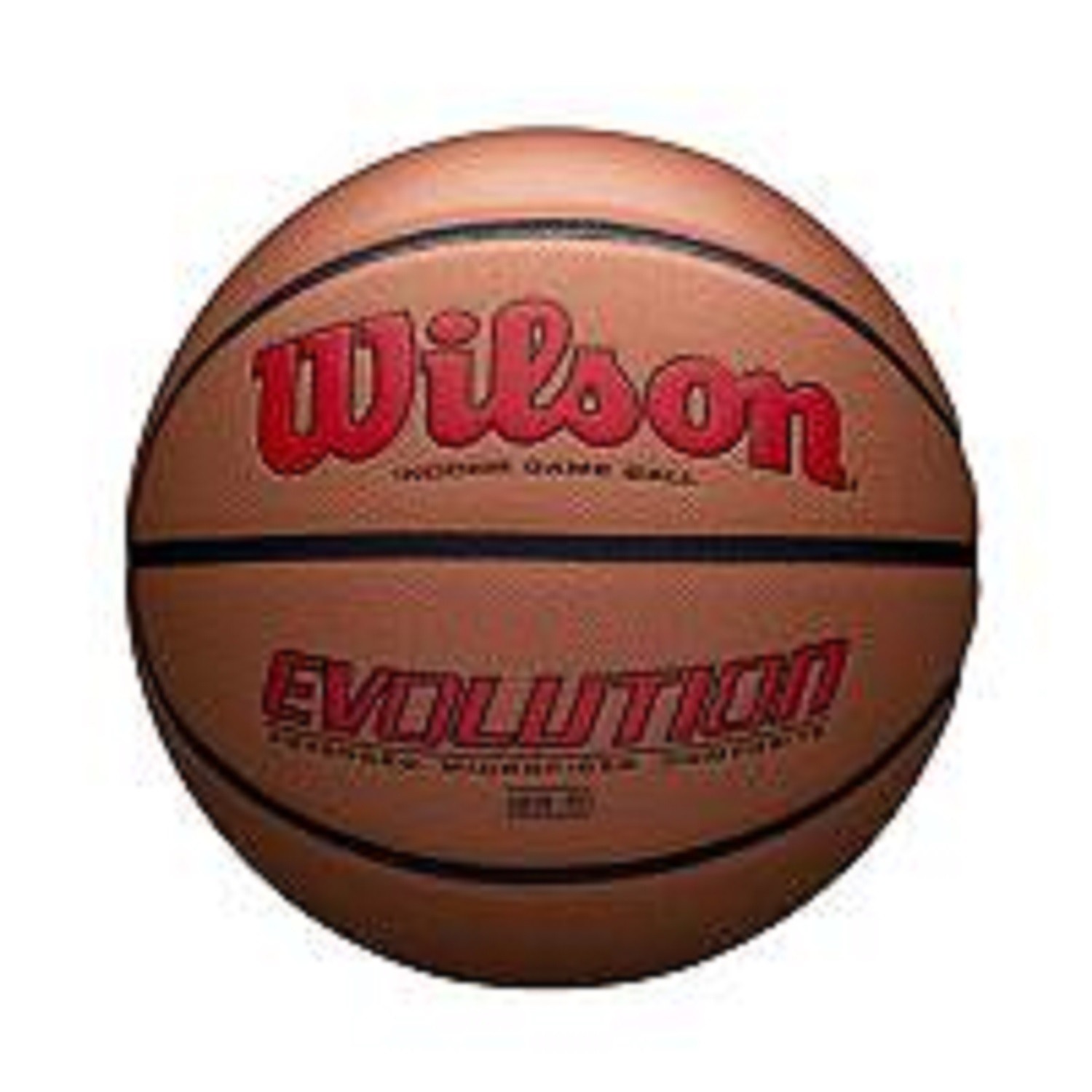 Wilson Evolution Official Size Game Basketball-Scarlet