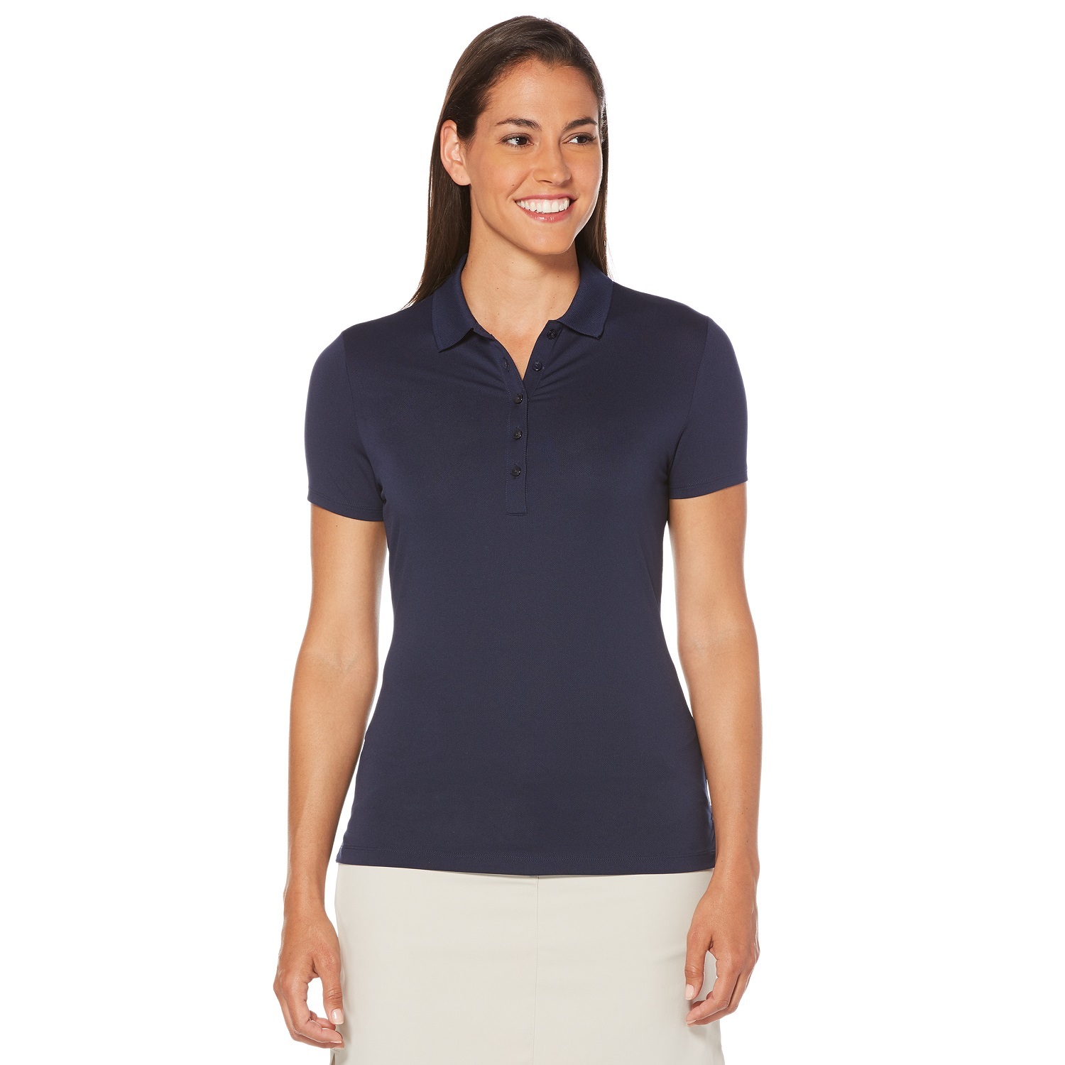 Callaway Opti-Dri Micro-Hex Short Sleeve Polo Peacoat M