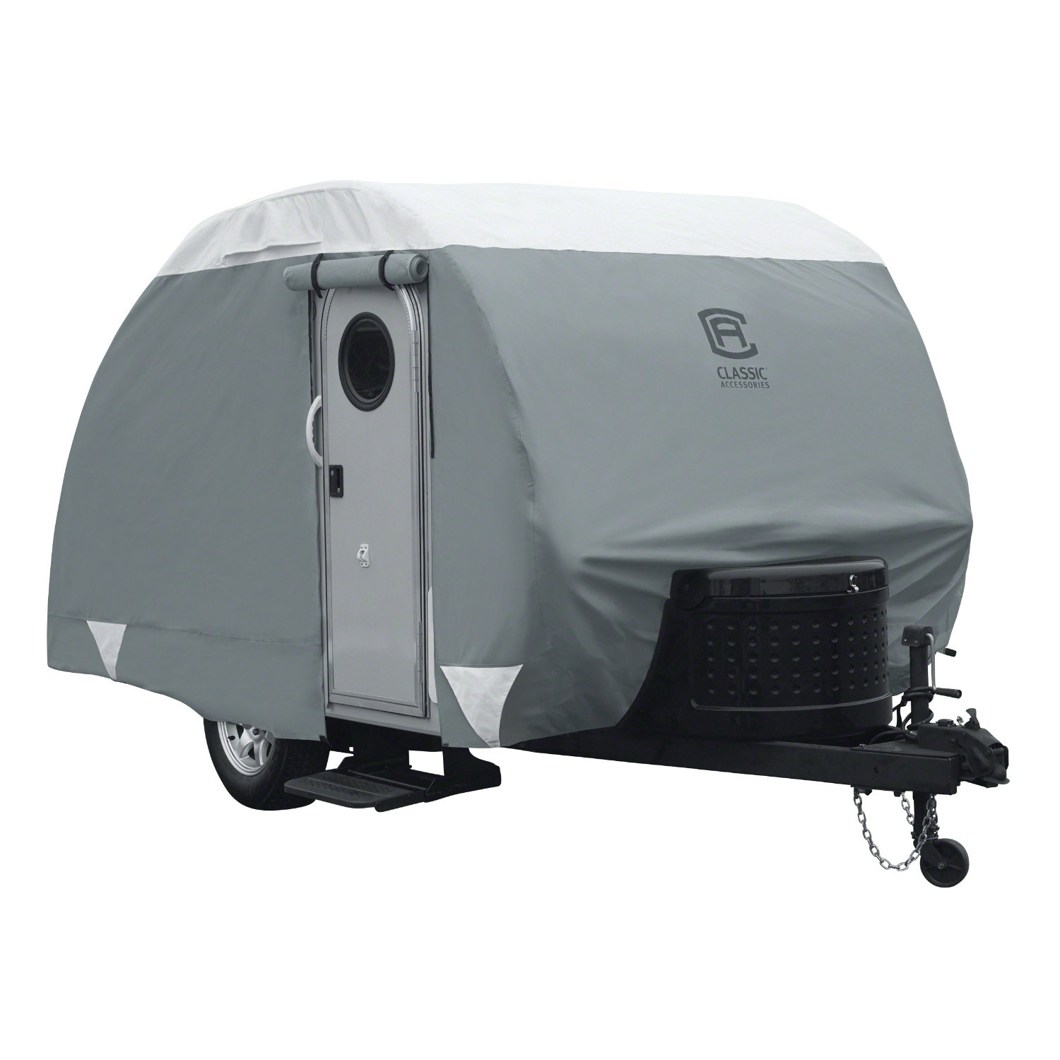 Classic Accessories Deluxe Teardrop Trailer Cover up to 8′