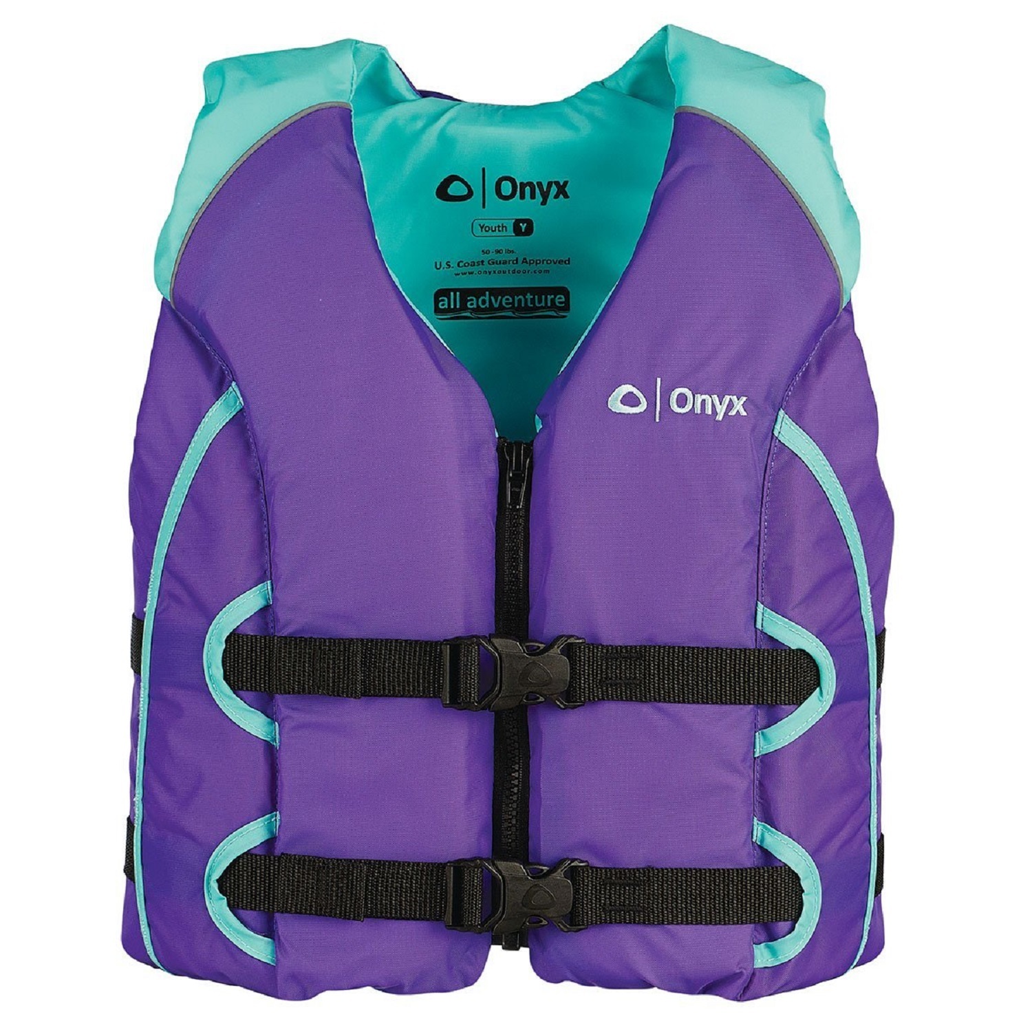 Onyx All Adventure Youth Vest – Aqua/Purple