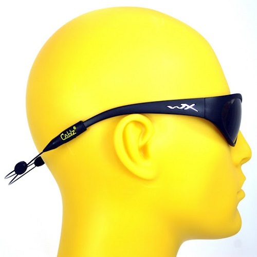 Cablz Zipz Adjustable Sunglasses Holder Black 12in