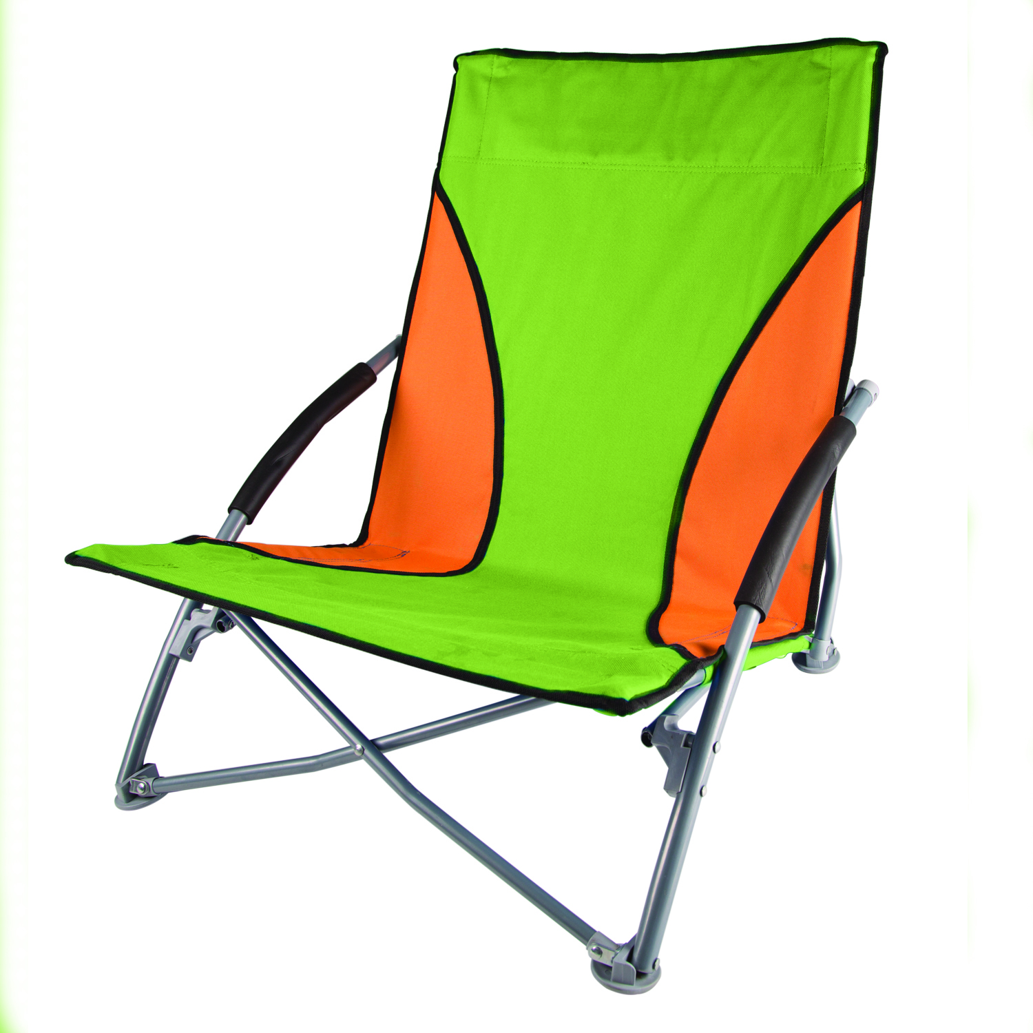 Stansport Low Profile Fold Up Chair Lime and Orange