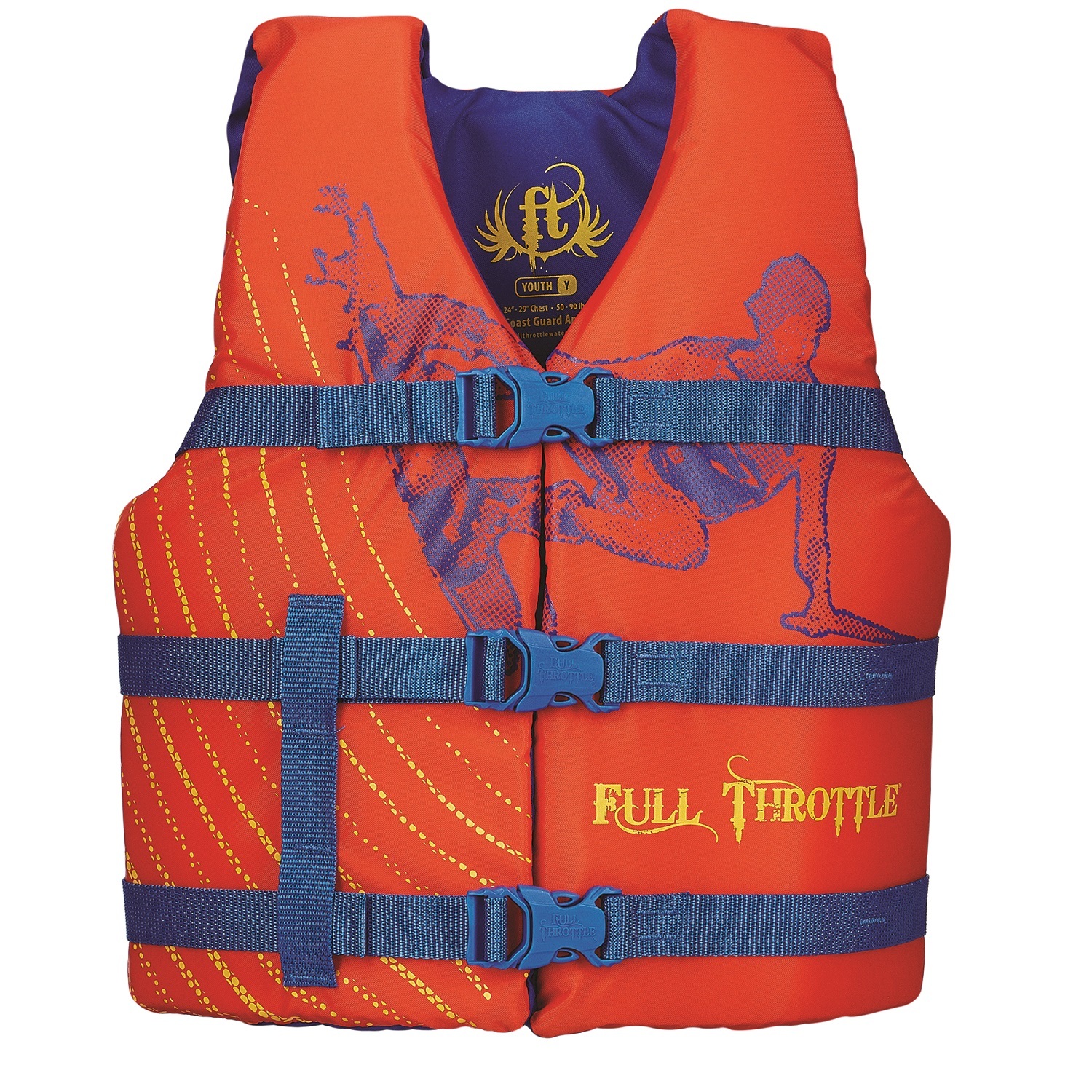 Full Throttle Youth Character Vest-Orange