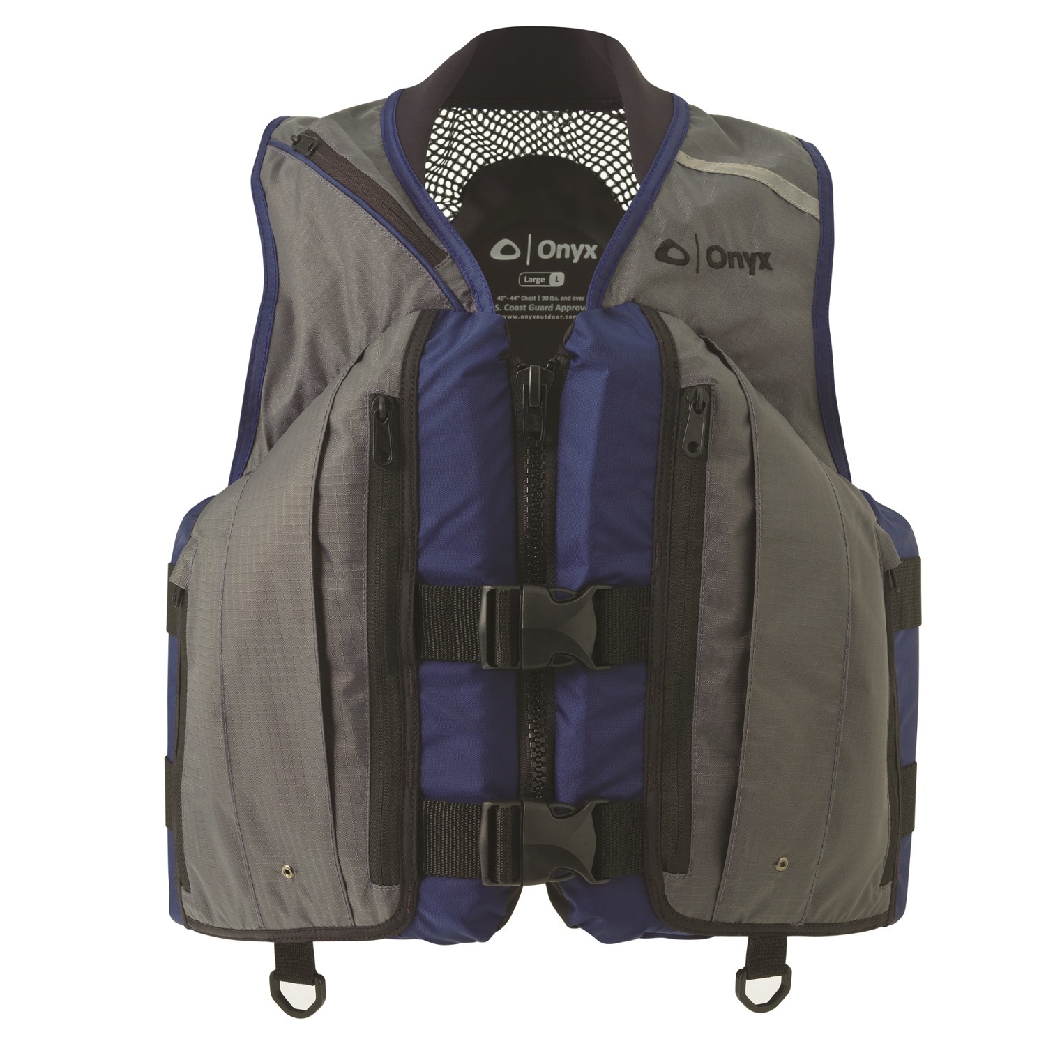 Onyx Mesh Deluxe Sport Vest-Charcoal/Nav-3XL