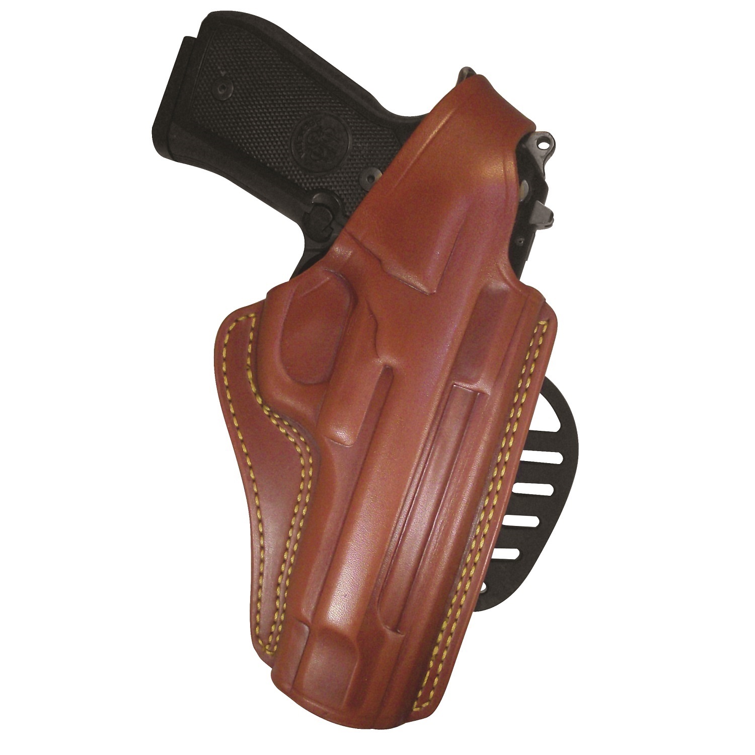 GandG Chestnut Brown Paddle Holster – Beretta 92 Compact RH