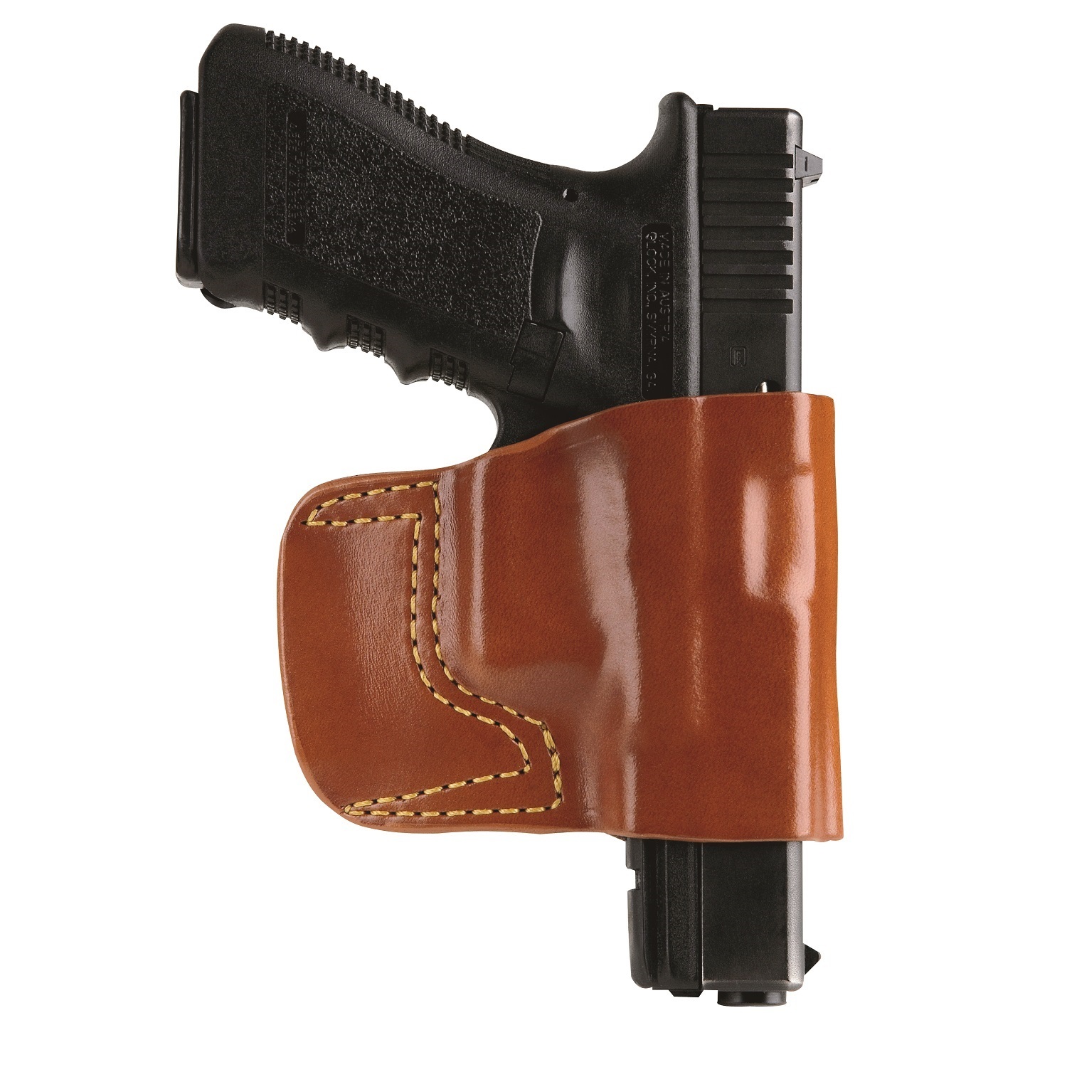 GandG Chestnut Brown Belt Slide Hlstr for Beretta Left Hand