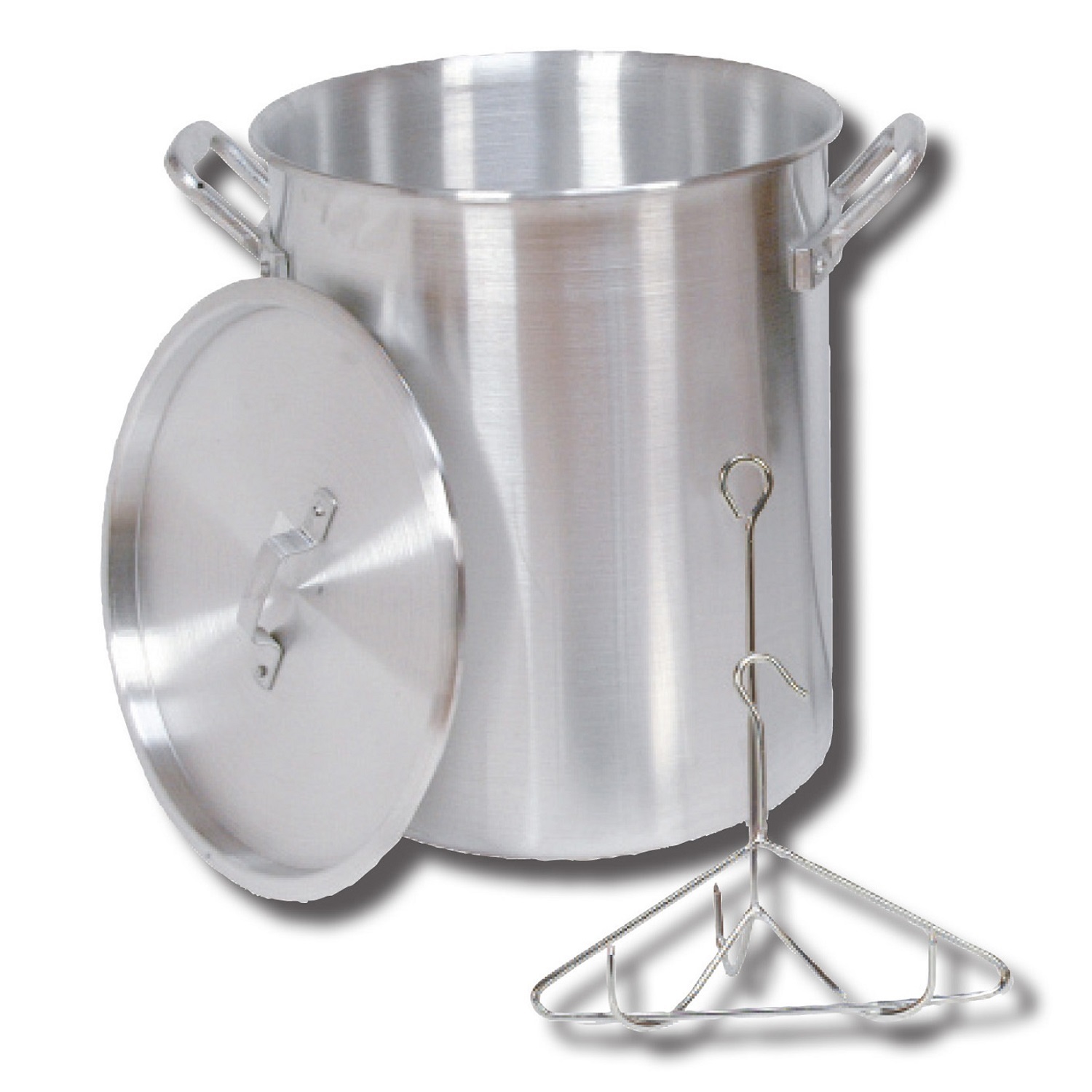 King Kooker #30PK- 30 Qt. Aluminum Turkey Pot – Rack – Lid