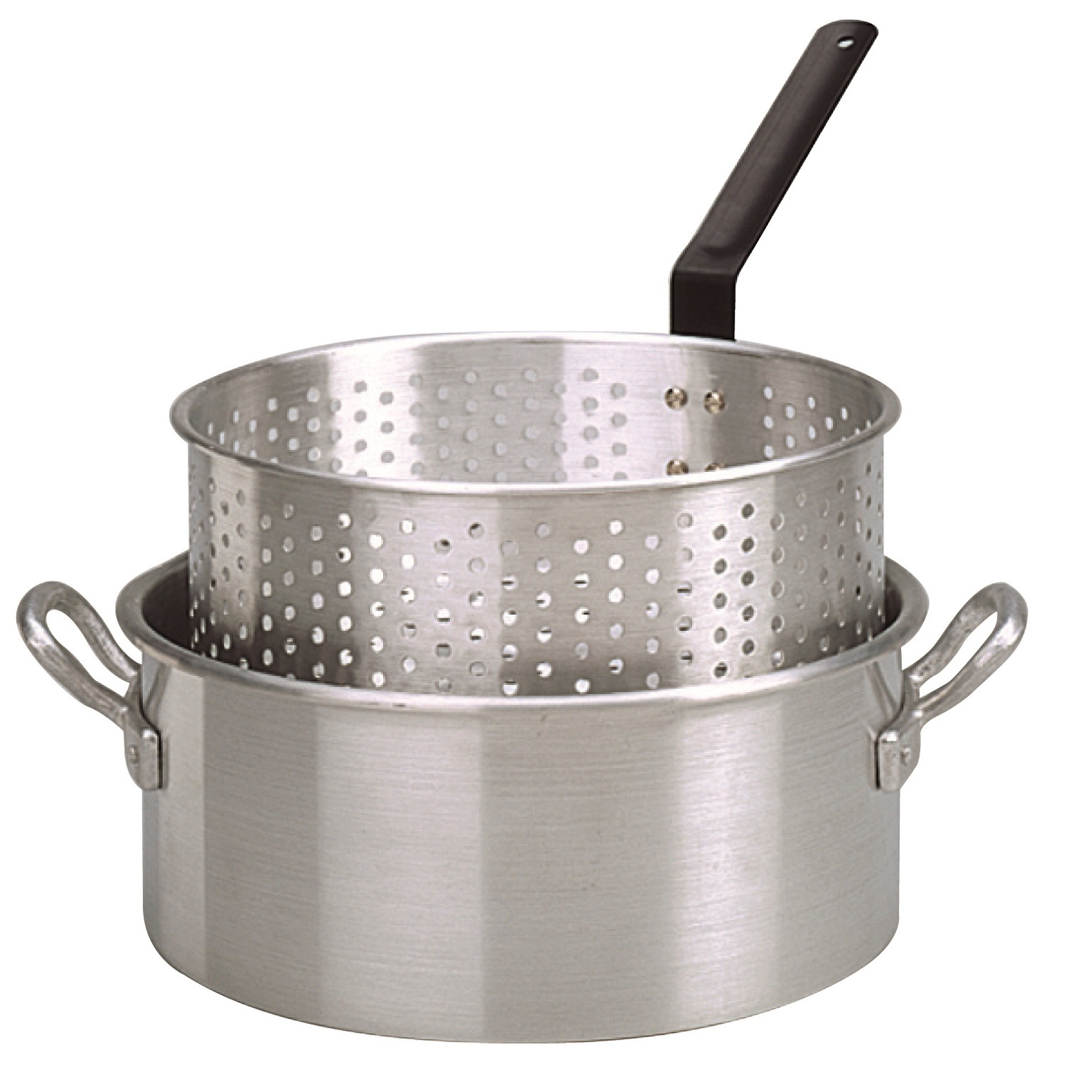 King Kooker #KK2-10 Qt. Alum Fry Pan/Basket -2 Helper Handle