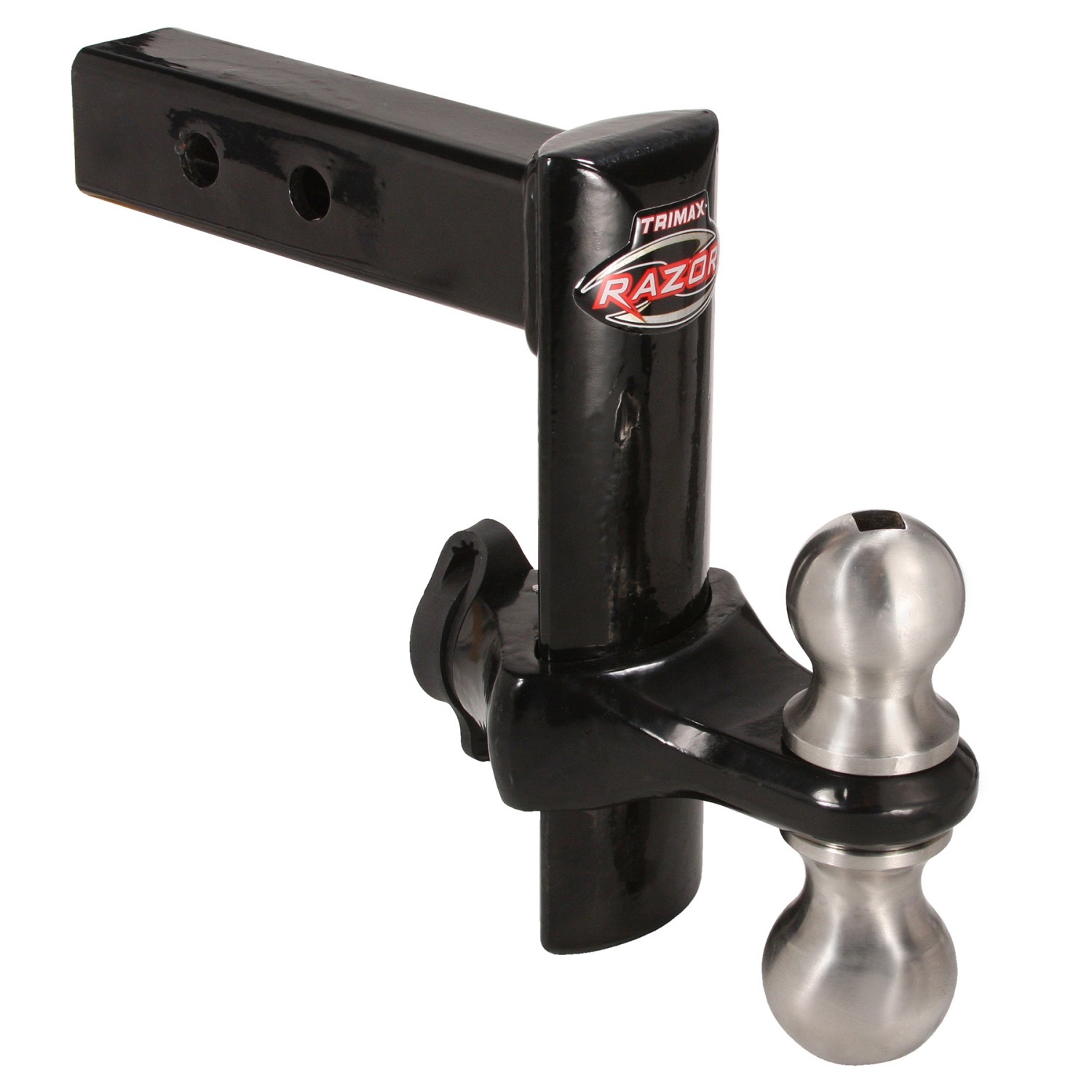 Trimax TRZ8PB Razor 8in Deluxe Powder Coat Adjust Hitch-Blk