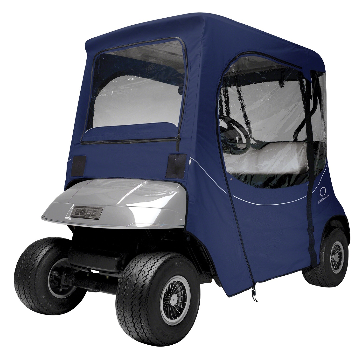 Classic Fairway Golf Cart FadeSafe E-Z-Go Enclosure – Navy