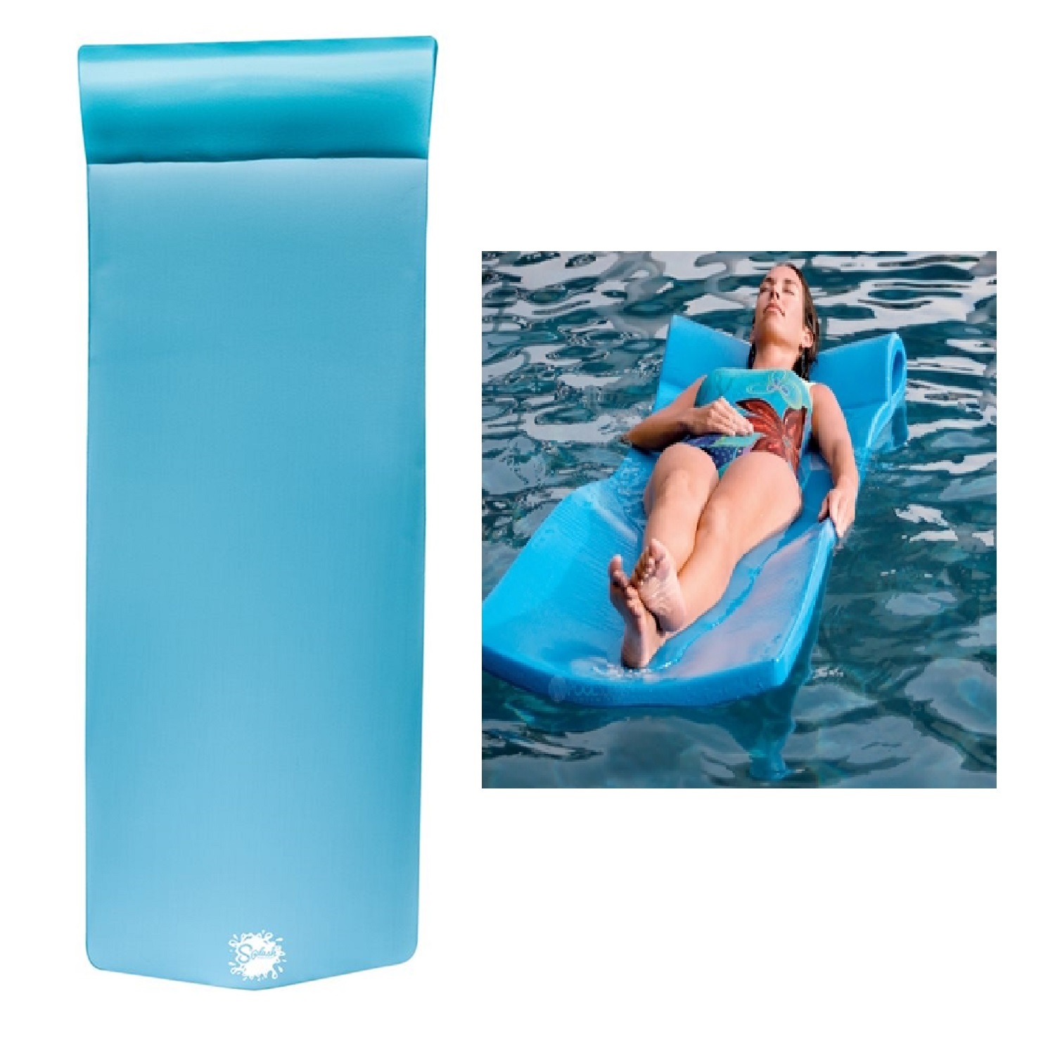 TRC Recreation Splash Pool Float – Marina Blue