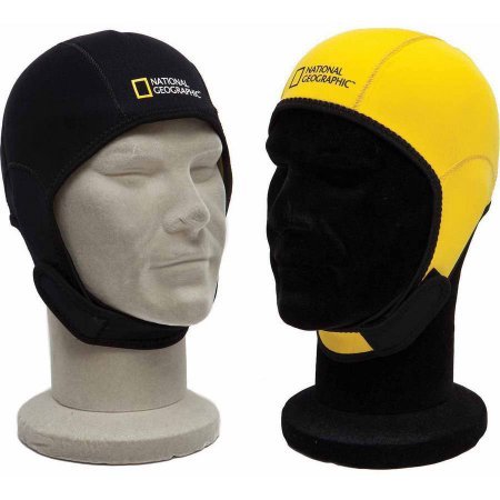 Nat Geo Reversible Beanie Hood Black to Yellow-SM