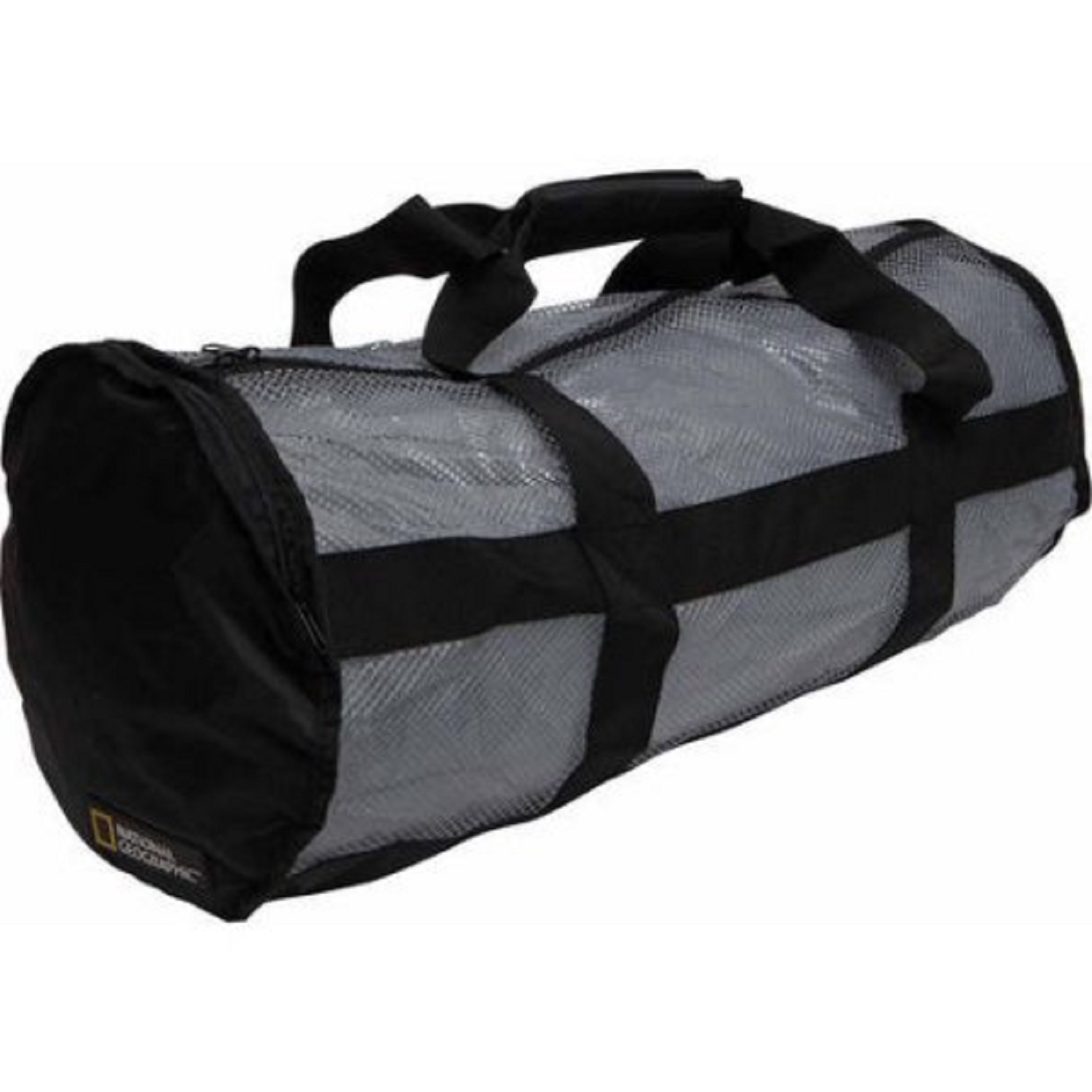 Nat Geo Clamshell Deluxe Drawstring 2Pocket Duffle-Ti/Blk