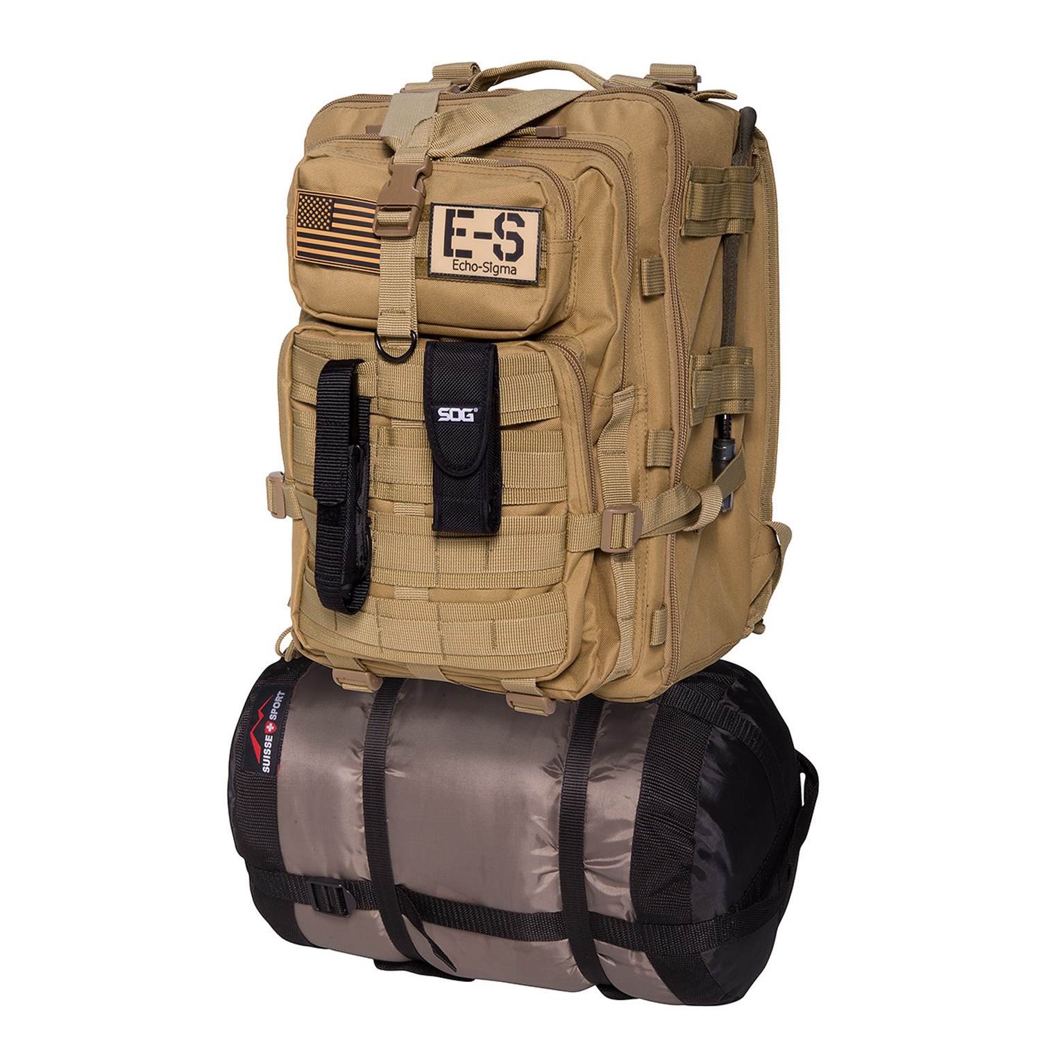 Echo-Sigma Emergency Bug Out Bag Coyote