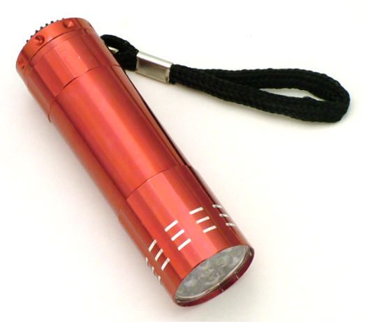 SALE Closeout 9 Bulb METAL Led Flashlight FL3078R