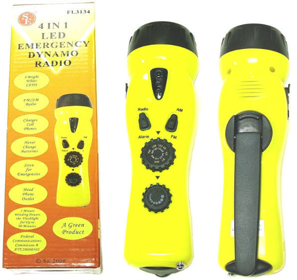 SALE Closeout Emergency Radio / Led 4 in 1 FL3134