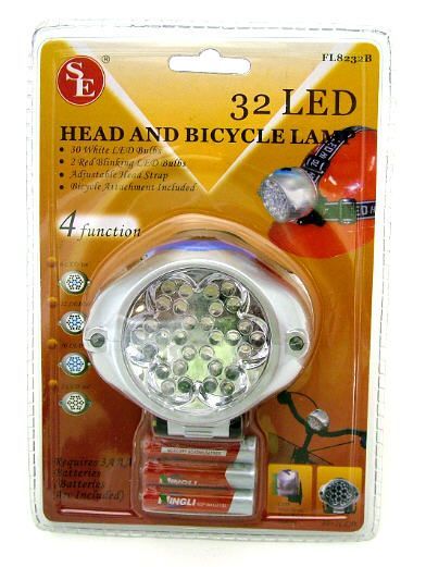 Sale Closeout 32 Bulb Head & Bicycle Led Light FL8232B