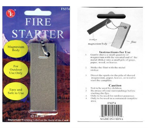 Large Magnesium FIRE STARTER FS374