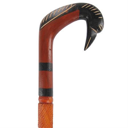 37 in Hand Carved Stork Head Walking Stick IN60261