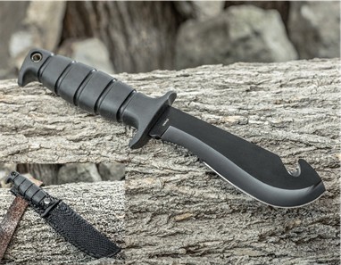 SALE 11in Gut Hook Hunting Knife KFD70896B