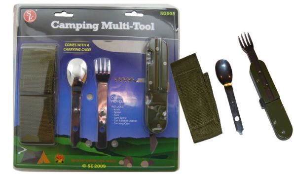 SALE Camping Knife Mess Kit & Case KG605