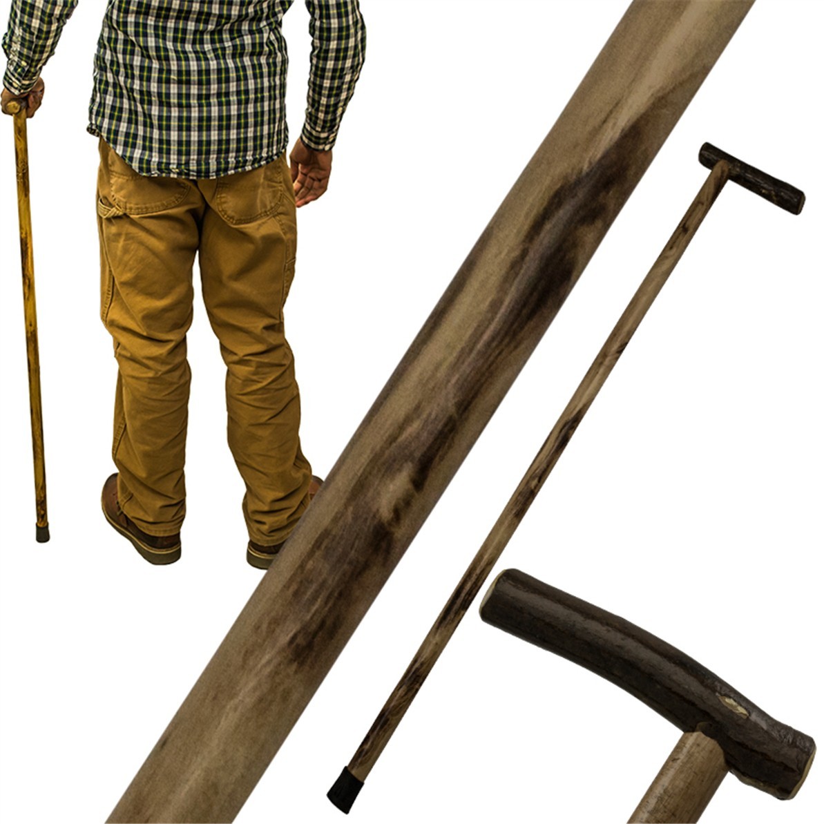 SALE 38 in Wooden Walk Cane L0186